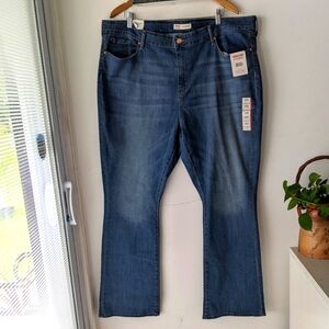 Levi Strauss Signature Women's Mid Rise Boot Cut Jeans Size 24M W37 L32